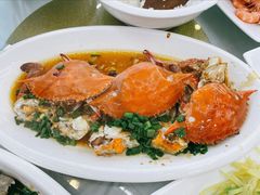红膏蟹葱油-渔中舟海鲜大排档(普陀沈家门店)