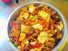 -炕锅羊肉土火锅面片大王