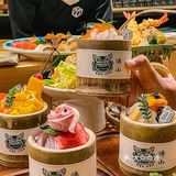 佛山首创！藏在竹筒里的刺身饭～你吃过吗⁉️