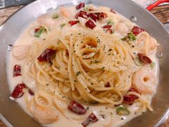虾仁辣奶油意面-Kpasta韩式意大利面