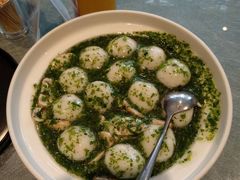 荠菜蘑菇烩鱼圆-望乡楼上海菜(日月光店)