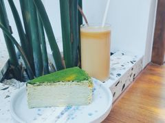 红豆沙拿铁-Line 咖啡(石厦花园店)