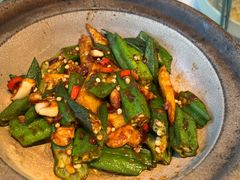 豆酱秋葵炒山药-南拳十三姨·潮汕砂锅粥·粤菜(西单大悦城店)