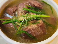 韭菜扒猪红-赏点粤式点心(广州塔店)