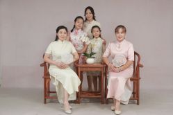 -时光纪亲子全家福照相馆(静安店母女写真父母纪念照)