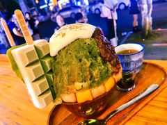 抹茶生乳かき氷-WONDER ICE 萬得冰田(建設路总店)
