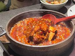 糖醋虎皮肘子-喜乐川菜