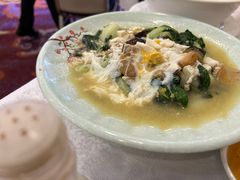 金银蛋浸时蔬-沙田新强记烧鹅海鲜酒家