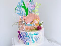 美人鱼-玉见cake低糖蛋糕甜品台定制(河西店)