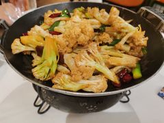 干锅有机花菜-阿明小菜·海鲜·上海菜(梅陇店)
