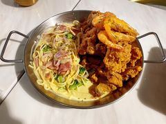 必点炸鸡翅配年糕-HOTISLAND海鸡岛·韩国料理(江南西店)