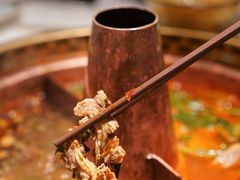 手切羊肉-同心如意传统铜火锅