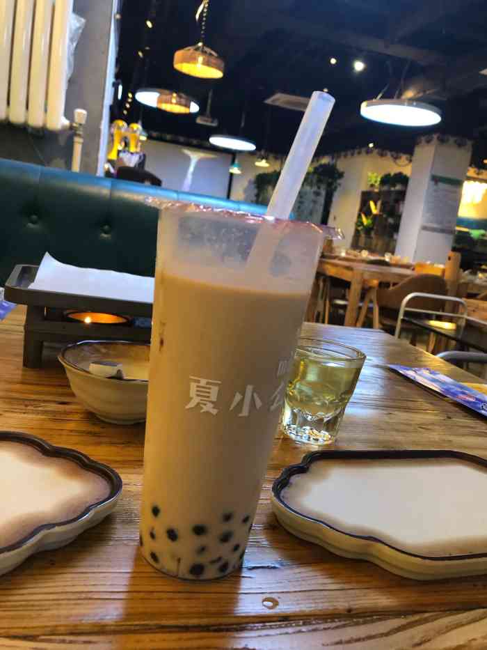 夏小么の么么茶(六道口店"还可以,稍微有一点点甜了,哈哈.