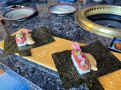 海胆生牛肉手卷-老乾杯和牛烧肉(王府中环店)