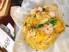 南瓜虾仁椰汁意面-斯比特花园西餐厅(东方商厦店)