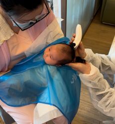 -慧婴轩婴儿理胎发胎毛笔胎毛画手足印(通州店)