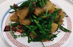 Fried Taro Flour Blocks