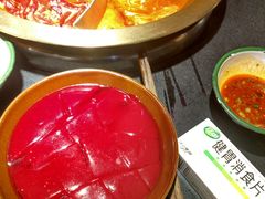 鲜鸭血-王婆乔鲜鱼自助火锅(蜀汉路店)