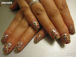 彩色的豹纹～-A-Best nail UP时尚美甲沙龙