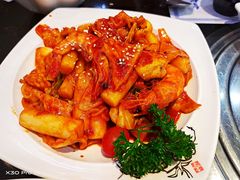 海鲜拉面炒年糕-青松馆韩国料理(香港中路佳世客店)