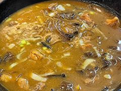 鸡肉榛蘑炖粉条-关东风老北方菜馆(桂芳园店)