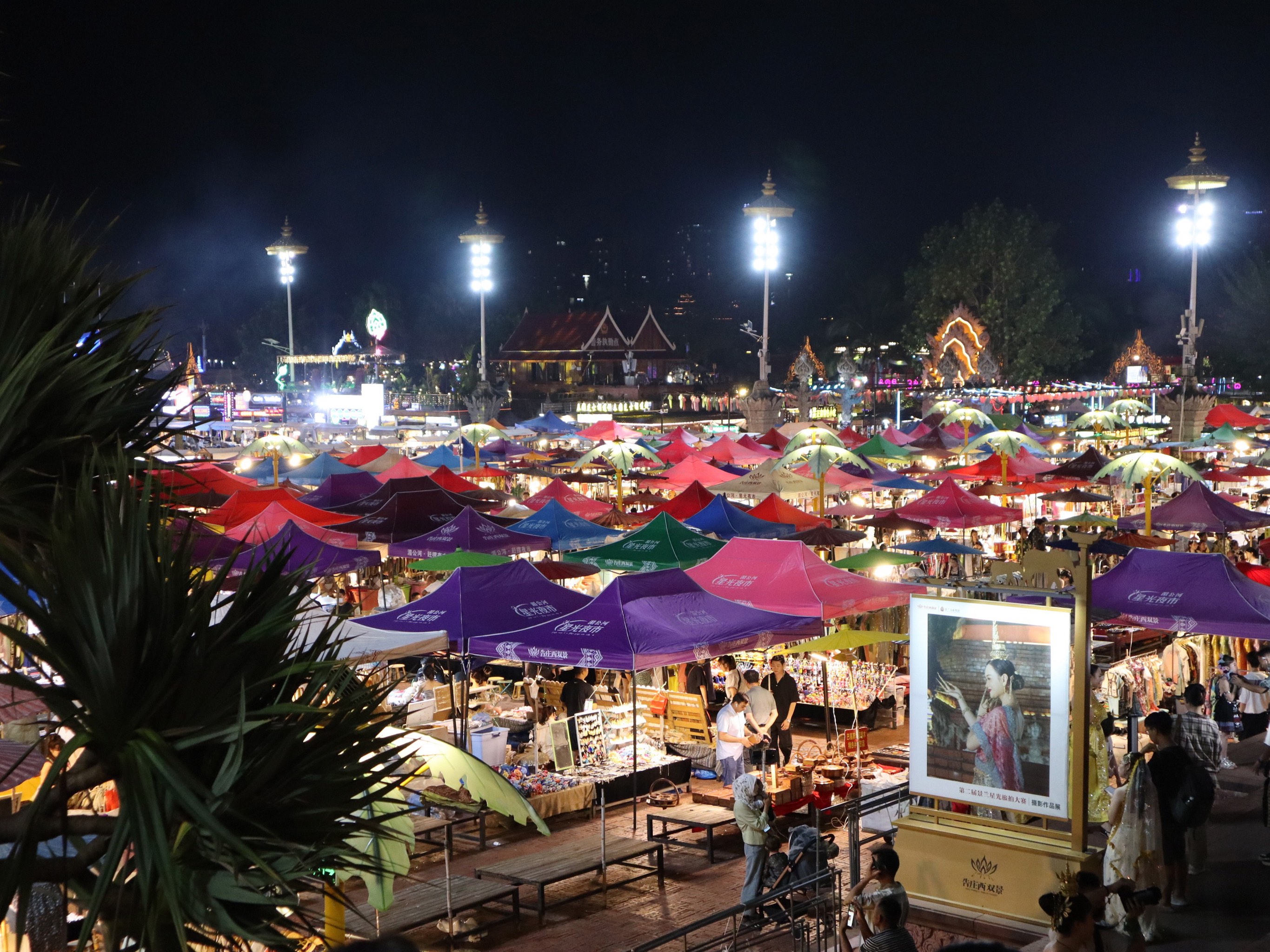 湄公河夜市图片