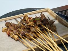 -山野的朋友露营炭火烤肉