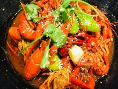招牌十三香小龙虾-潮三爷砂锅焗海鲜·生腌·海鲜粥(朝晖店)
