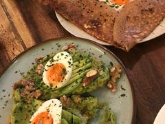 鸡蛋蘑菇熏肉荞麦可丽饼-RAC BAR(安福路店)