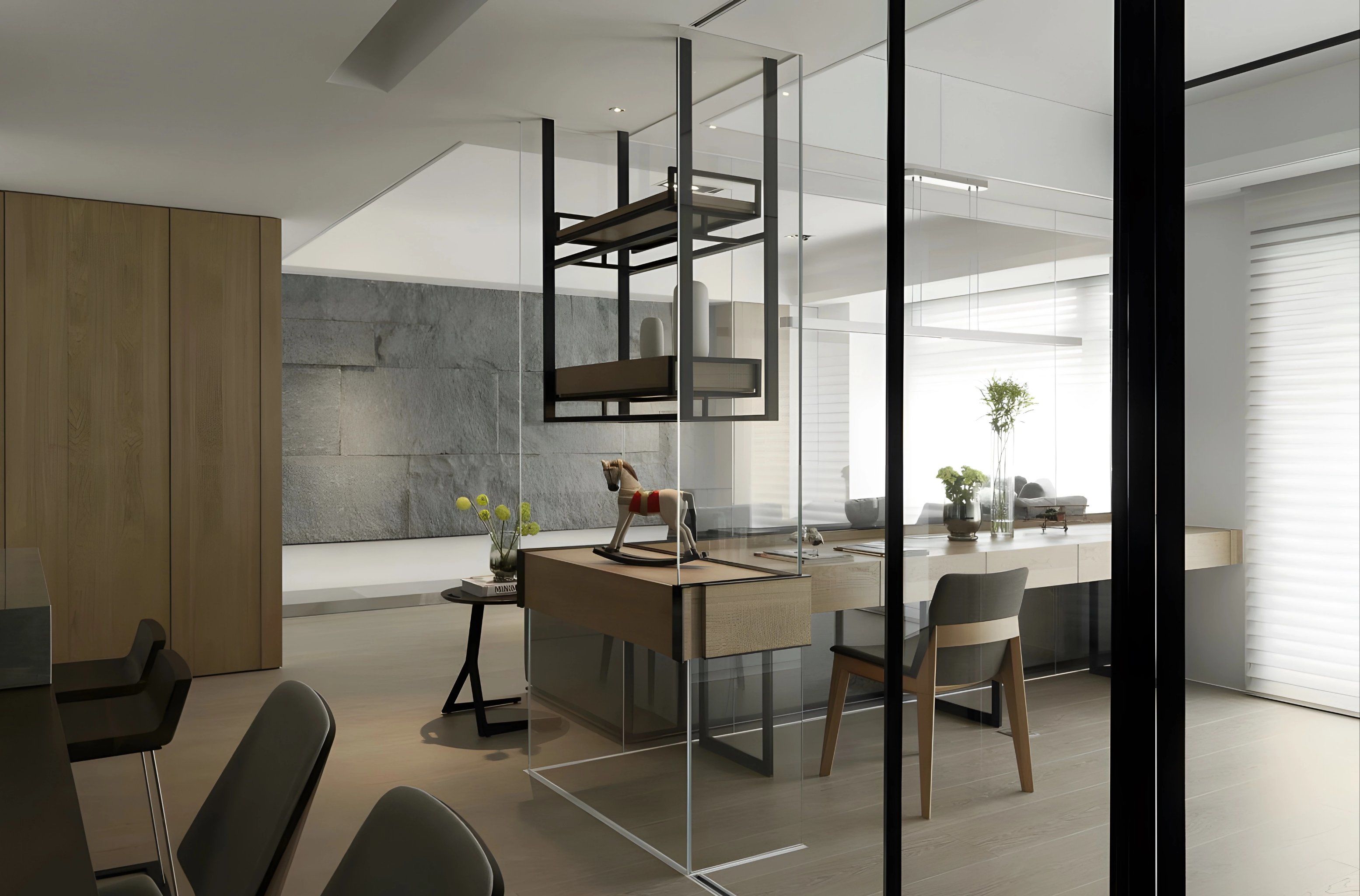 书房与公区空间渗透