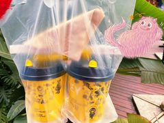 拿铁-奇醜的猴子咖啡(财信广场店)