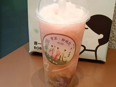 紫苏·粉桃饮-喜茶(东莞汇一城店)
