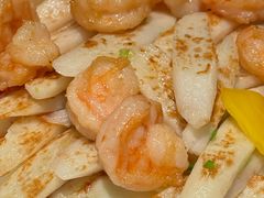 虾丸子炒铁棍山药-明州小宴(文化广场店)