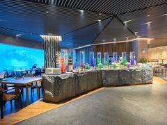 自助取餐区-海棠湾洲际-涛·海底餐厅·美人鱼·自助餐·海底隧道