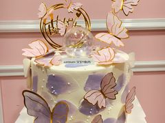 蝴蝶飞飞动物奶油蛋糕-艾加柒克蛋糕茶歇甜品台(春熙路店)