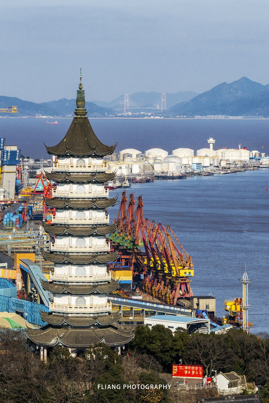 我在宁波拍到了舟山西堠门大桥