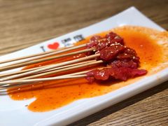 生牛肉小串-潮庭·大连海鲜·炭火烧烤·扇贝王(大连店)