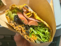双蛋培根火腿肠煎饼-虎伢Fuuya!咖啡煎饼(陆家嘴波特营店)
