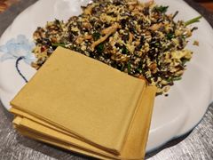 鸡蛋肉丝炒咸菜-天地家常菜