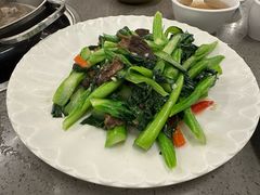 羊肚菌炒菜心-郑猛记石岐鸽主题餐厅(长江店)
