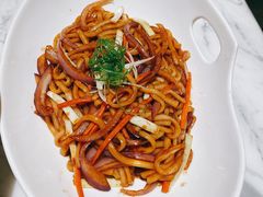 豉油皇时蔬炒乌冬面-青雅中餐厅(大连金石滩绿发希尔顿度假酒店)