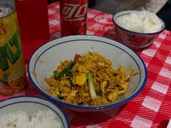 香醋炒土鸡蛋-荆九爷爆炒桥头三嫩(夫子庙店)