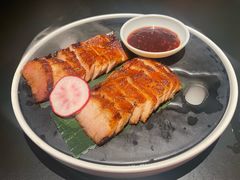 炭烧猪颈肉-羽鸽集·乳鸽专门店·地道顺德菜(岭南站店)