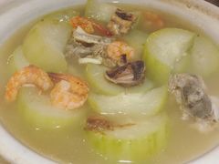 虾干煲淋杜远节瓜-广东道至正餐厅(区庄店)