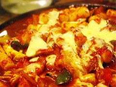 奶酪海鲜炒米条-包装马车·韩国料理·포장마차