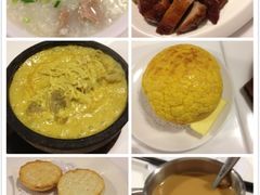 丝袜奶茶&nbsp;双拼饭&nbsp;冰火菠萝油&nbsp;猪仔包&nbsp;咖喱金针牛肉等-新大咀港式茶餐厅(宝山万达店)