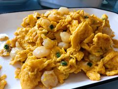 土鸡蛋炒虾仁-芸海阁·农家私房菜(沙家浜景区出口店)