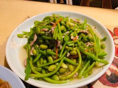 苋菜梗炒毛豆肉丝-吉事利茶餐厅