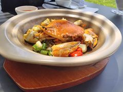 麻椒葱爆红膏蟹-木守西溪溪隐餐厅