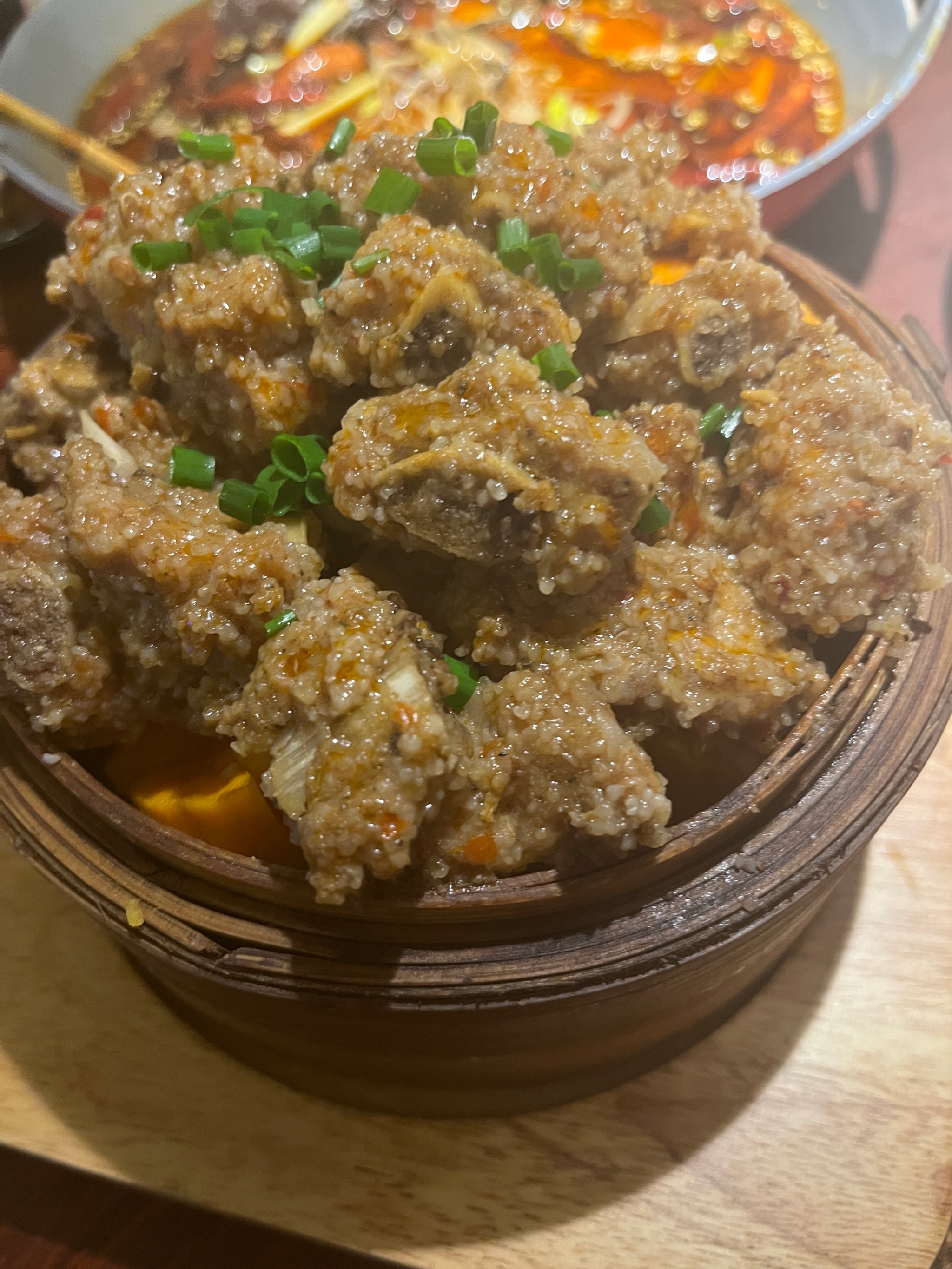 粽叶粉蒸排骨图片